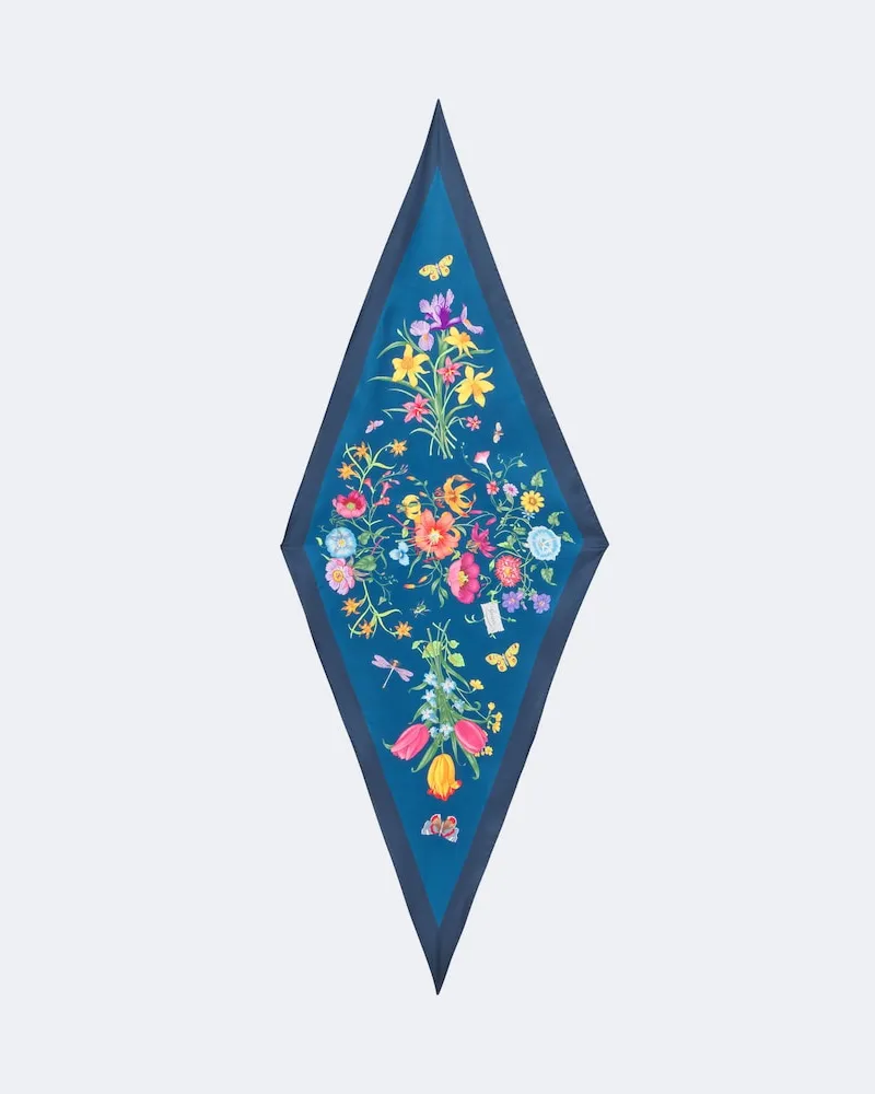 Gucci Tuch Gucci Flora aus Seiden-Twill Multicolor