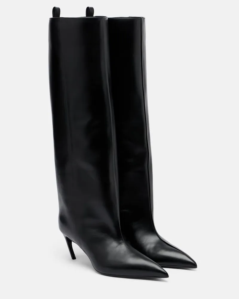 ATTICO Stiefel Lea aus Leder Schwarz
