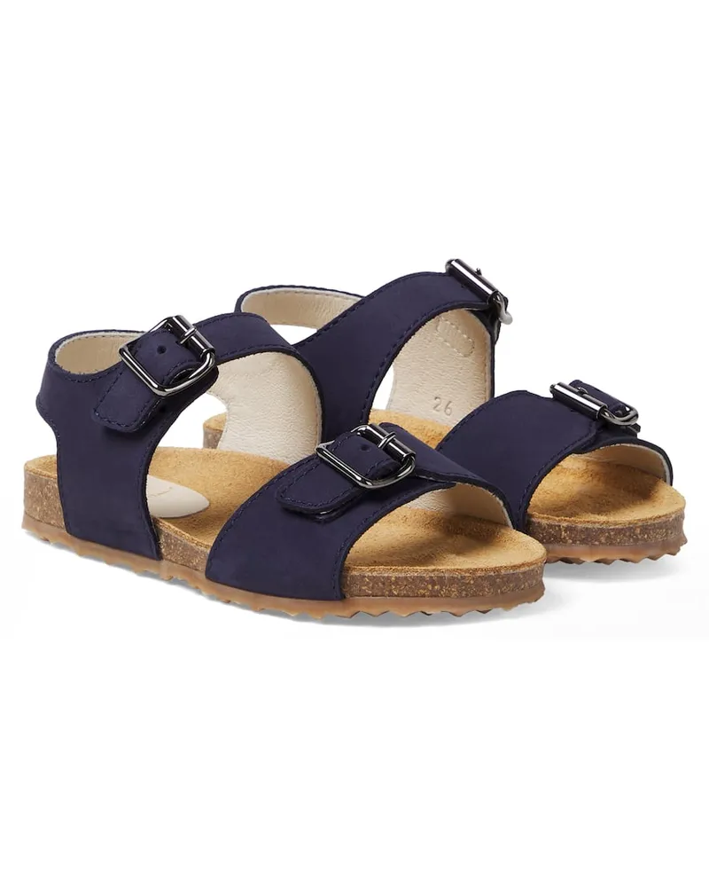 Il Gufo Sandalen aus Leder Blau