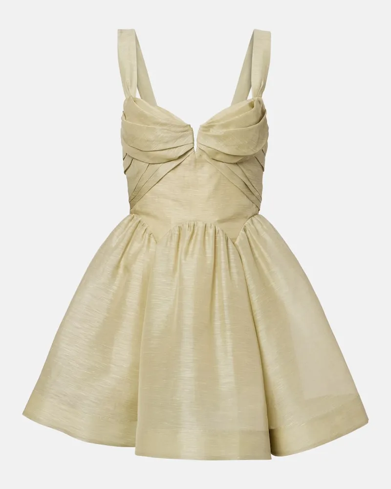 Zimmermann Minikleid Rebellion aus Organza Grün