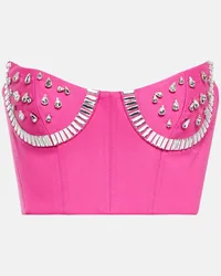 Area Verziertes Bustier-Top Pink