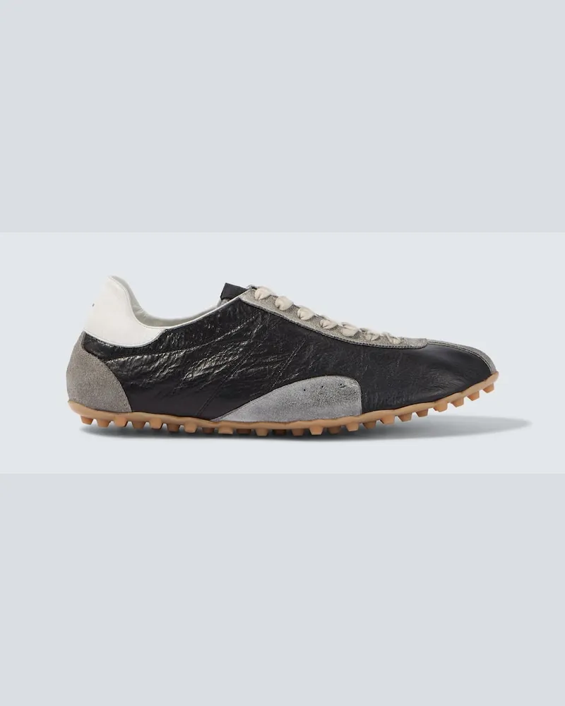 Maison Margiela Sneakers Sprinter aus Leder Schwarz
