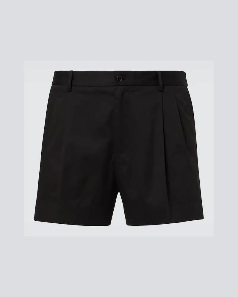 Dolce & Gabbana Shorts aus Gabardine Schwarz