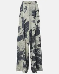 Dries van Noten Jogginghose aus Baumwoll-Jersey Grau