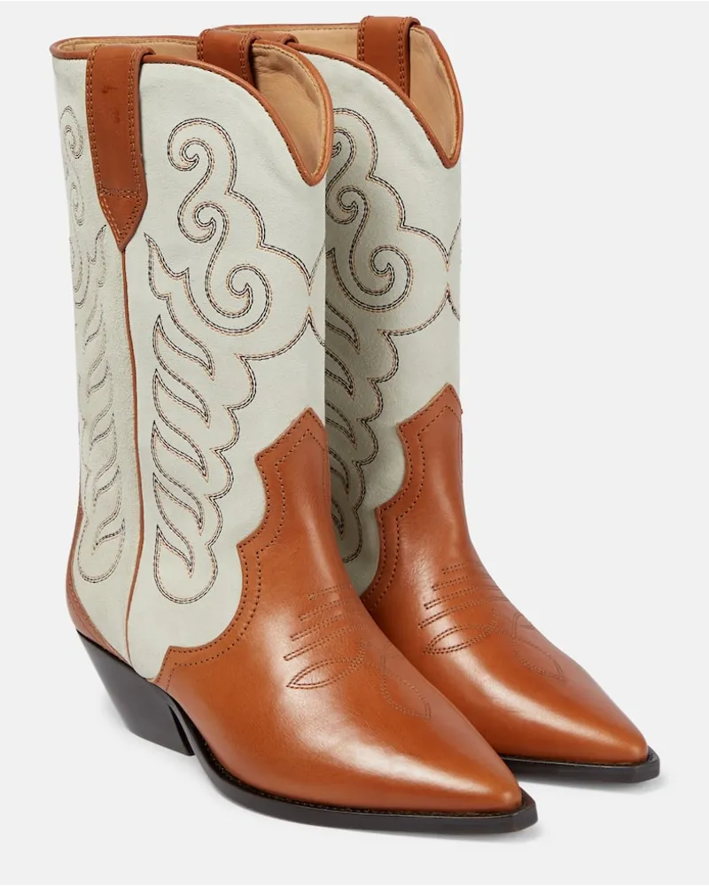 Isabel Marant Western-Stiefel Duerto mit Veloursleder Braun