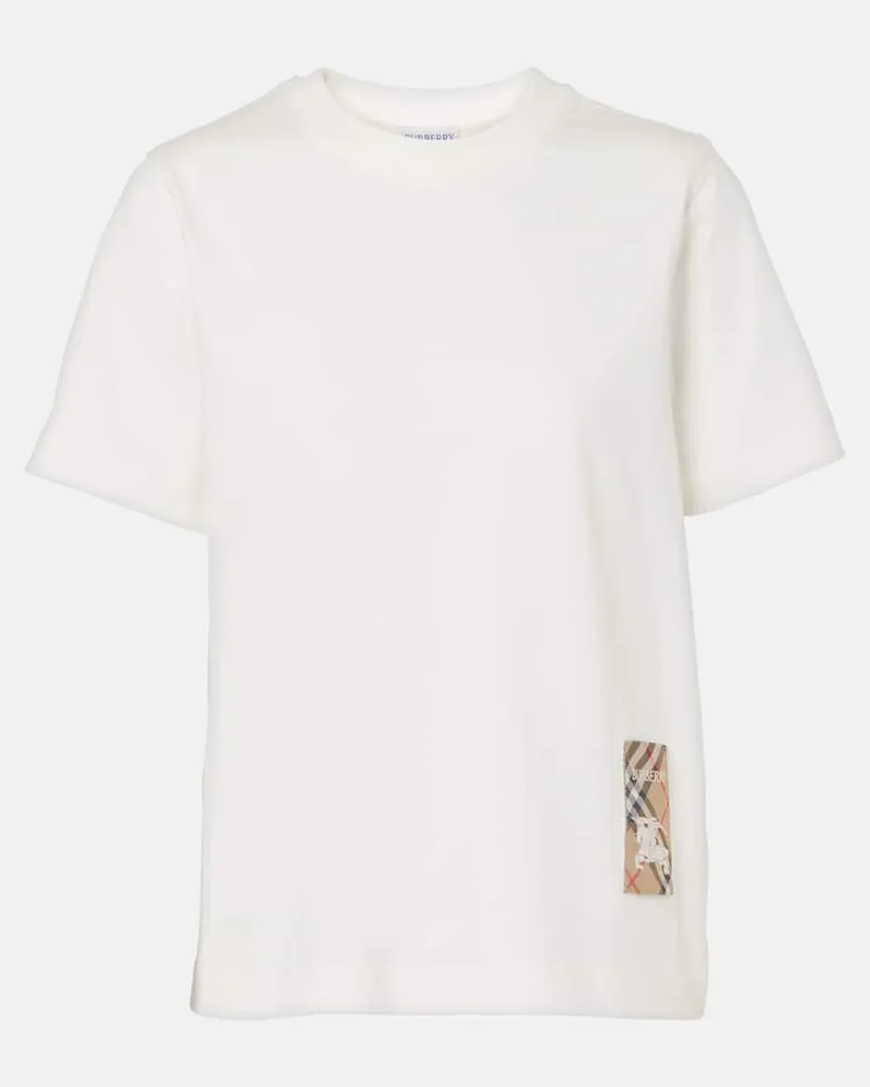 Burberry T-Shirt aus Baumwolle Weiß