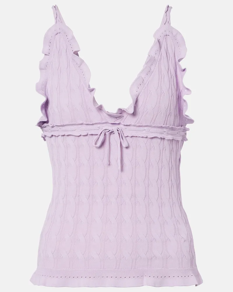 Gucci Top aus Strick Violett
