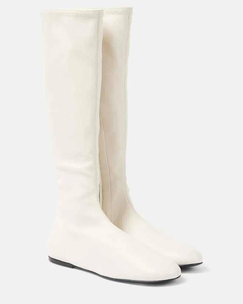 Co Stiefel aus Leder Weiß