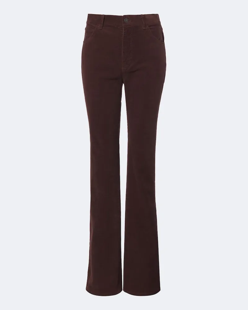 Nili Lotan Gerade Hose Joan aus Cord Braun