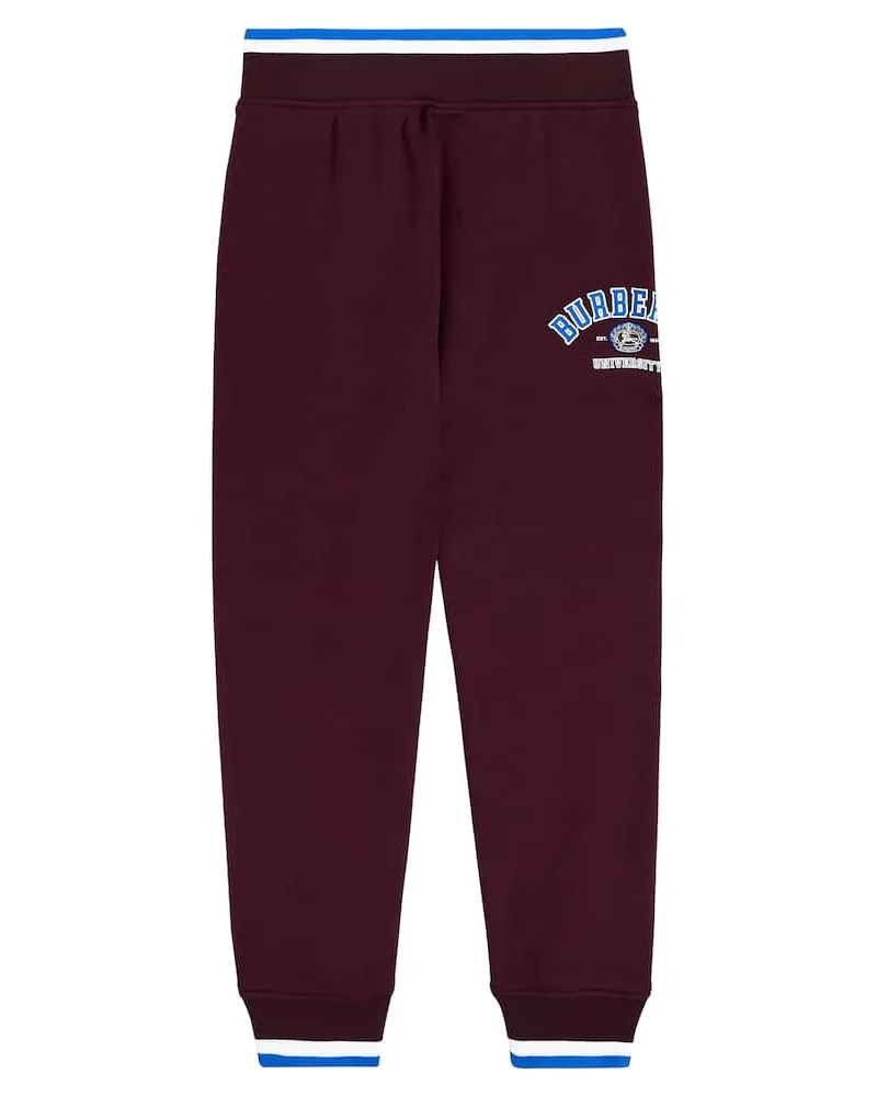 Burberry Jogginghose aus Baumwoll-Jersey Rot