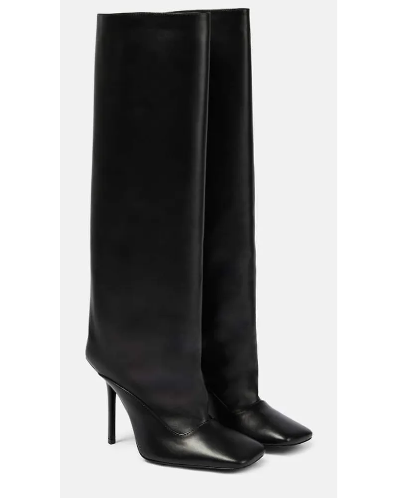ATTICO Stiefel Sienna aus Leder Schwarz