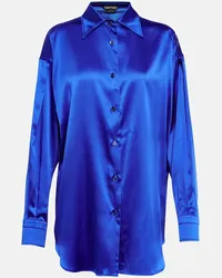 Tom Ford Bluse aus Seide Blau