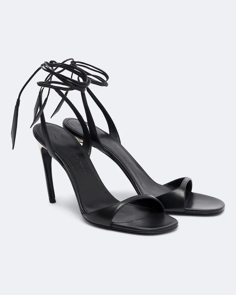ATTICO Sandalen Ora aus Leder Schwarz