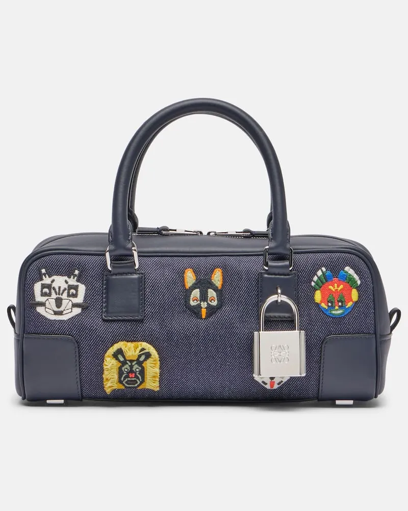 Loewe X Louis Wain Tote Bag Amazona 23 Short Blau