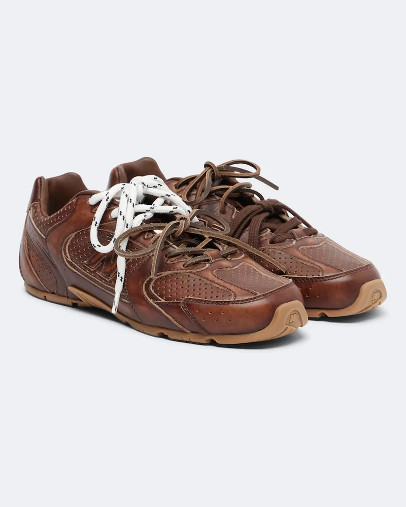 Miu Miu X New Balance Sneakers 530 SL aus Leder Braun