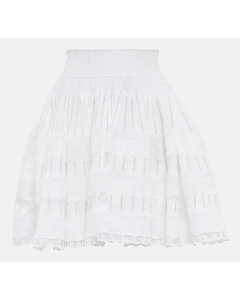 Alaïa Alaia Minirock Crinoline Weiss