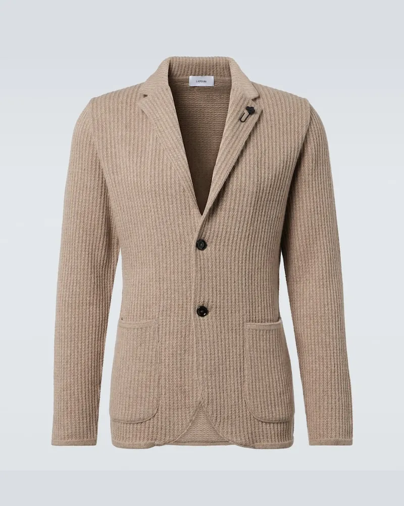 LARDINI Blazer aus Kaschmir Beige