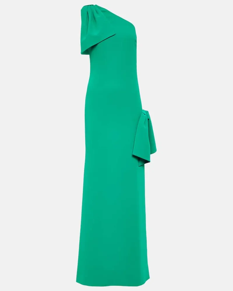 Elie Saab One-Shoulder-Robe Grün