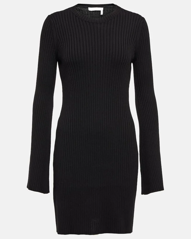 Chloé Chloé Kleid aus Wolle und Kaschmir Schwarz