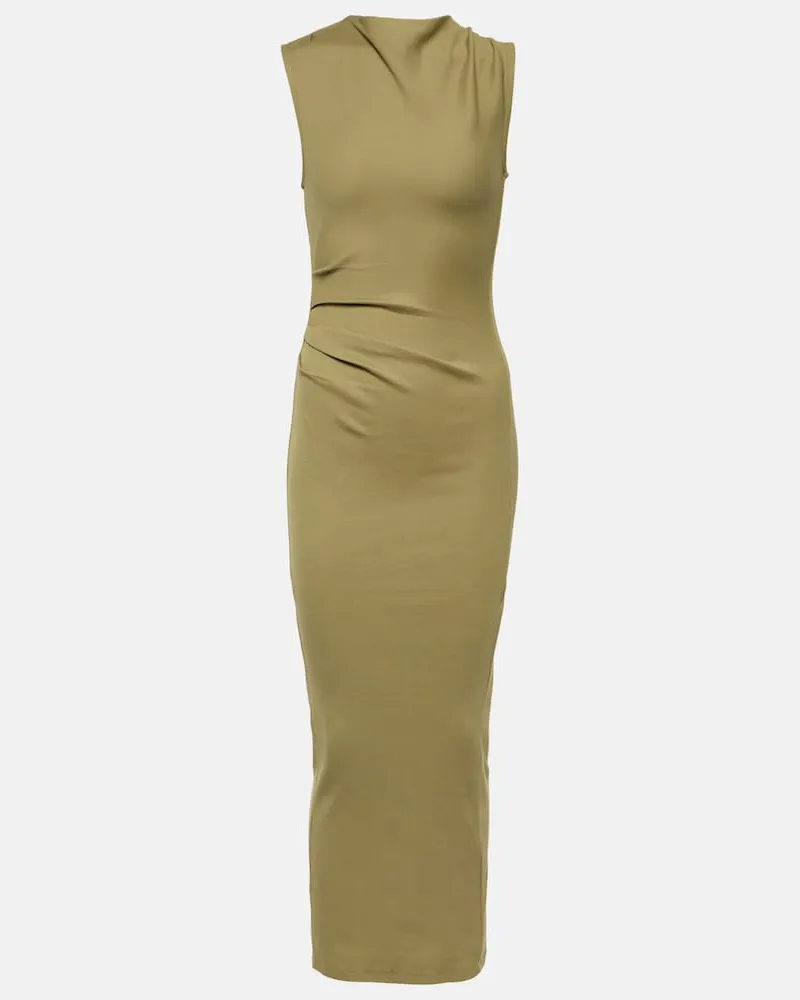 Dorothee Schumacher Maxikleid Simply Timeless aus Baumwoll-Jersey Grün