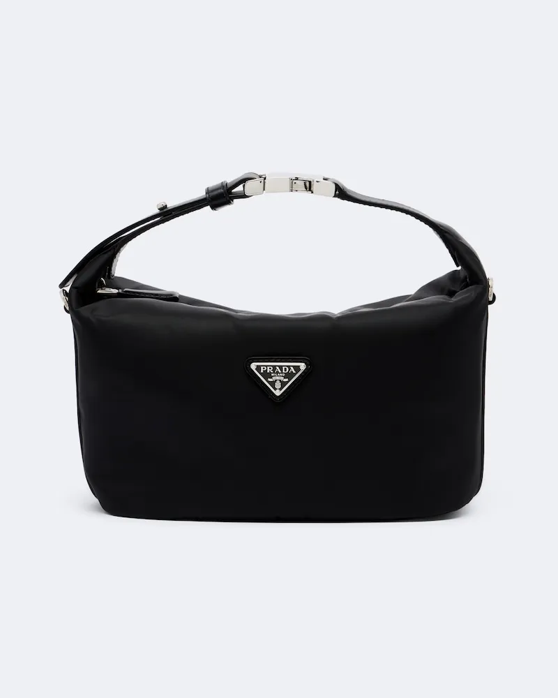 Prada Henkeltasche Prada Chérie Mini aus Re-Nylon Schwarz