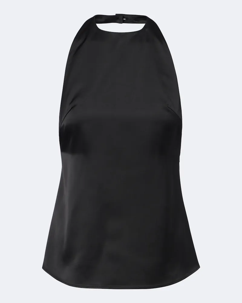 Róhe Róhe Top aus Satin Schwarz