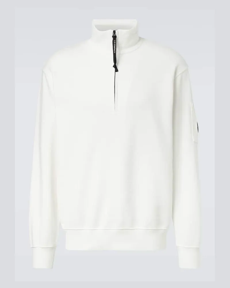 C.P. Company Sweatshirt Lens aus Baumwolle Weiß