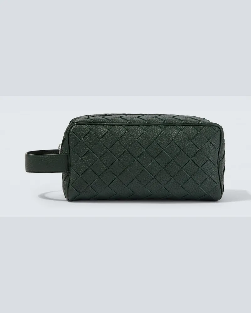 Bottega Veneta Etui Intrecciato aus Leder Grün