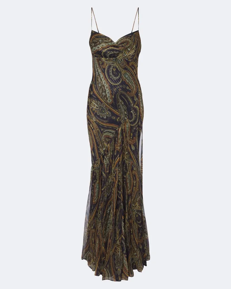 Etro Robe aus einem Seidengemisch Multicolor