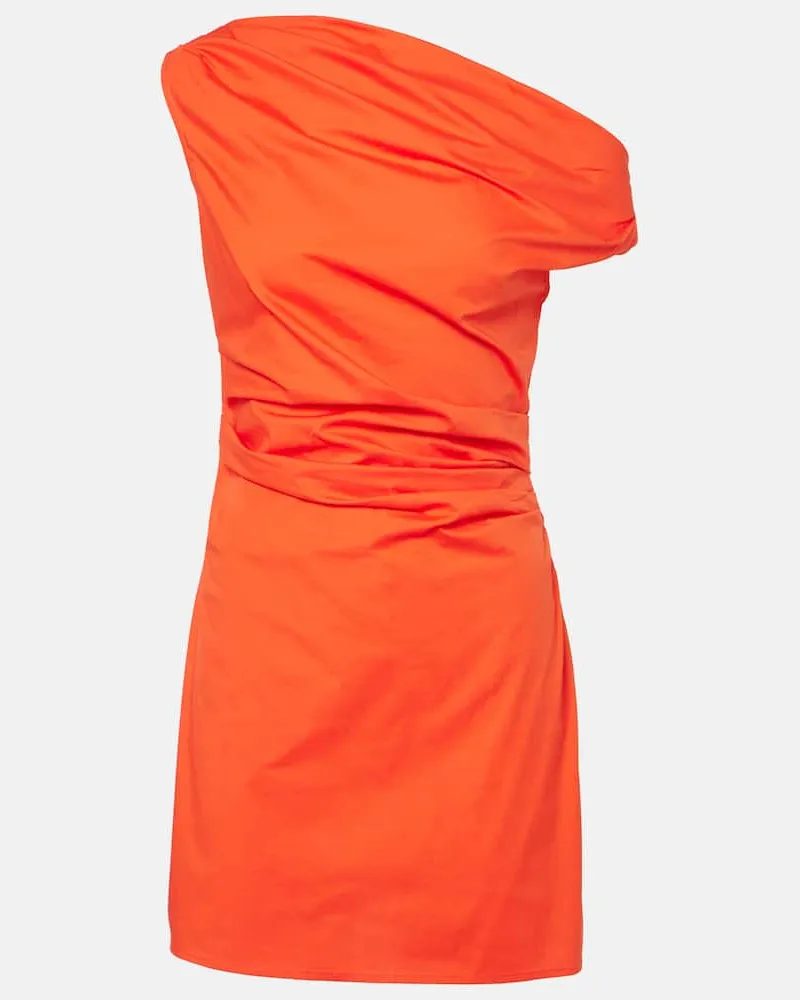 STAUD Minikleid Phare aus Baumwolle Rot