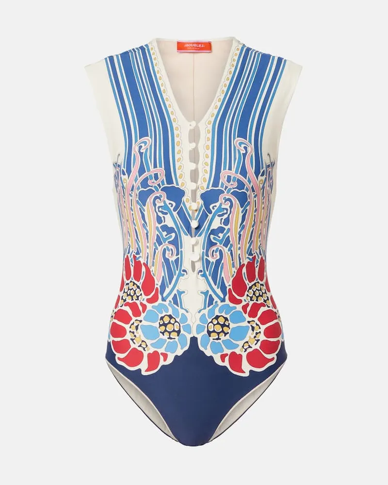 La DoubleJ Bedruckter Badeanzug Tutto Suit Multicolor