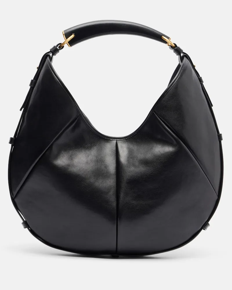 Saint Laurent Schultertasche Mombasa Medium aus Leder Schwarz