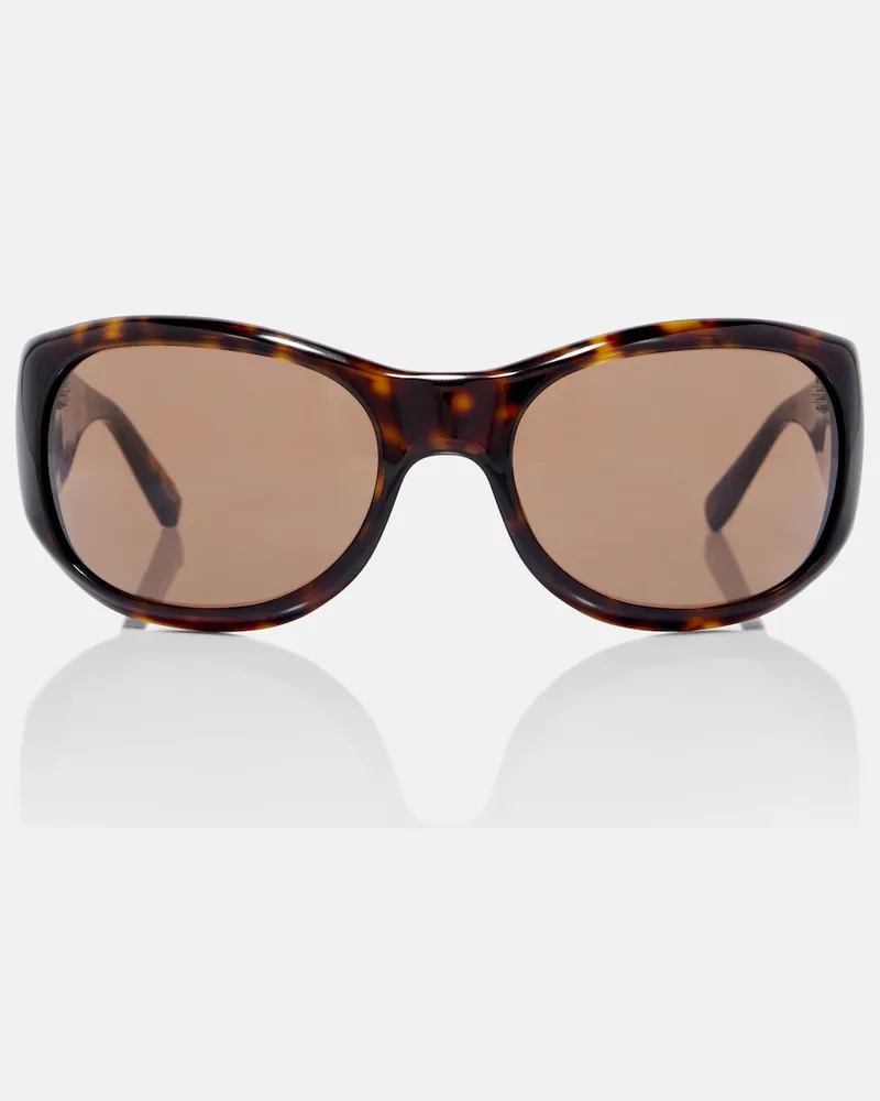 Magda Butrym Runde Sonnenbrille Braun