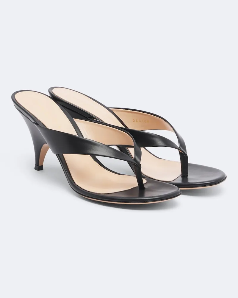 Gianvito Rossi Sandalen Sofia aus Leder Schwarz