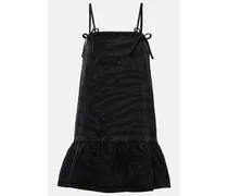 Bedrucktes Minikleid aus Denim