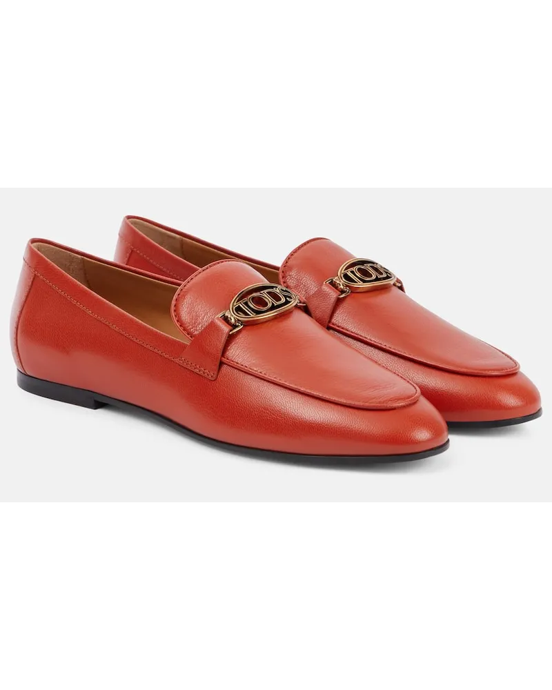TOD'S Loafers aus Leder Rot