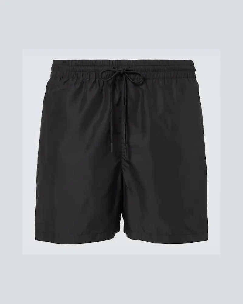 Gucci Badeshorts aus Popeline Schwarz