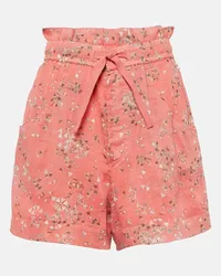 Isabel Marant Shorts Ceyane aus Baumwolle und Seide Multicolor