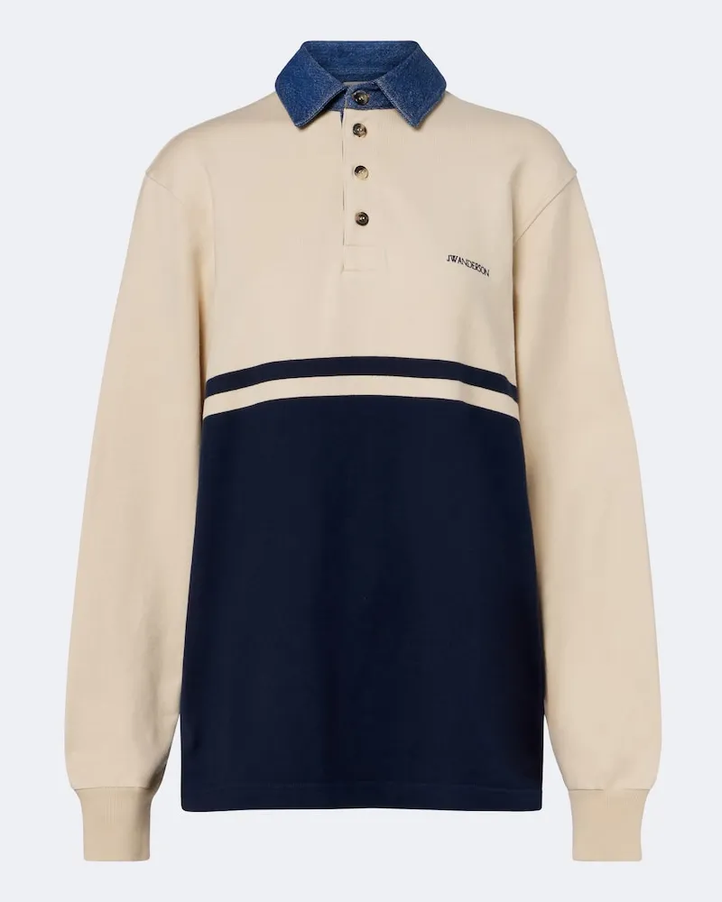J.W.Anderson Poloshirt aus Baumwoll-Jersey Blau