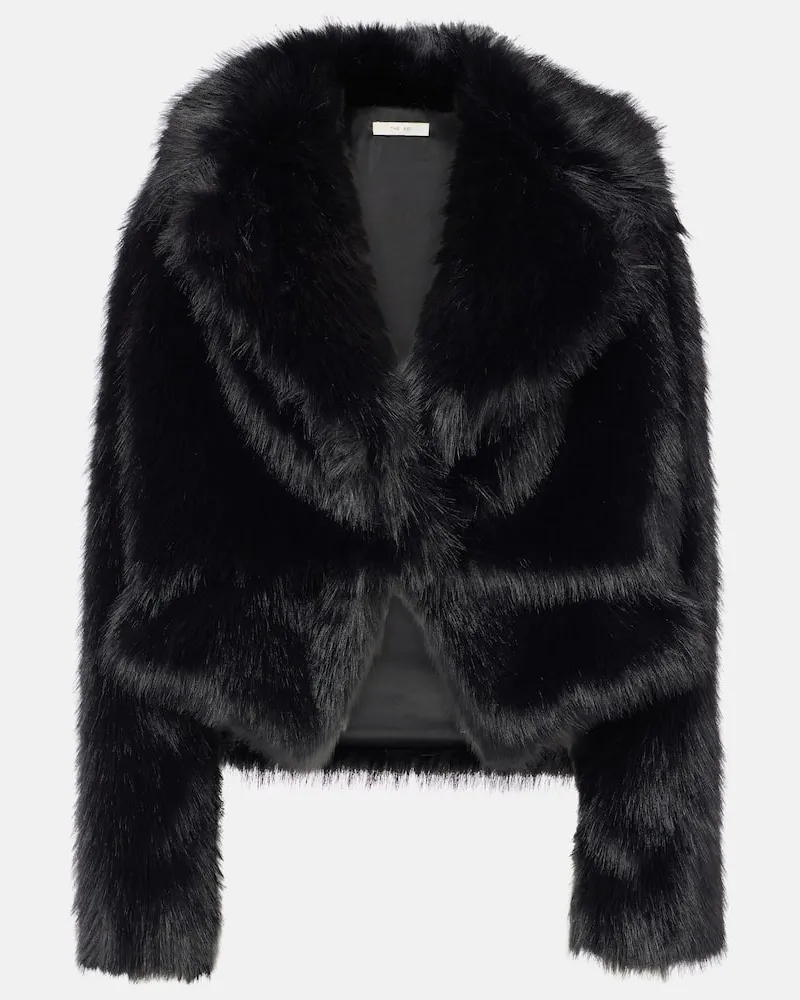 The Sei Jacke aus Faux Fur Schwarz