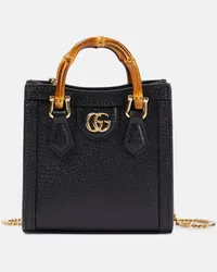 Gucci Tote  Diana Micro aus Leder Schwarz