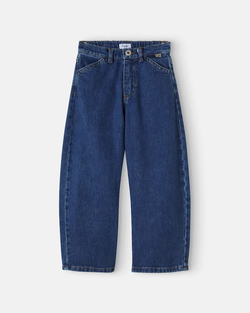 Il Gufo Barrel Jeans Blau