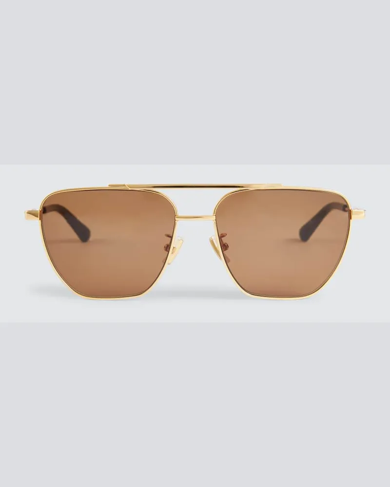 Bottega Veneta Aviator-Sonnenbrille Gold