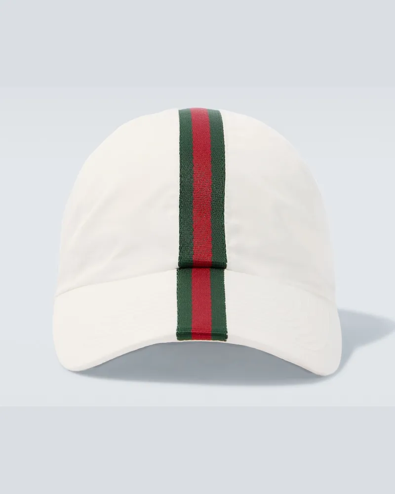 Gucci Baseballcap Web Stripe Weiß