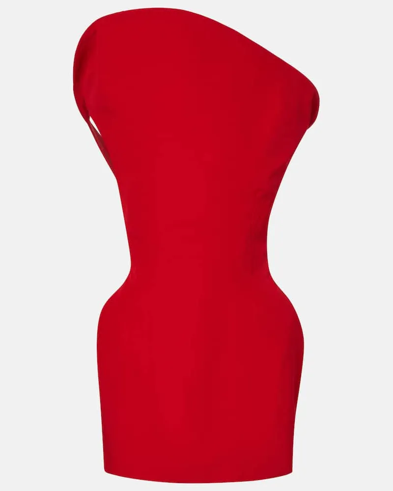 Magda Butrym Minikleid aus einem Baumwollgemisch Rot