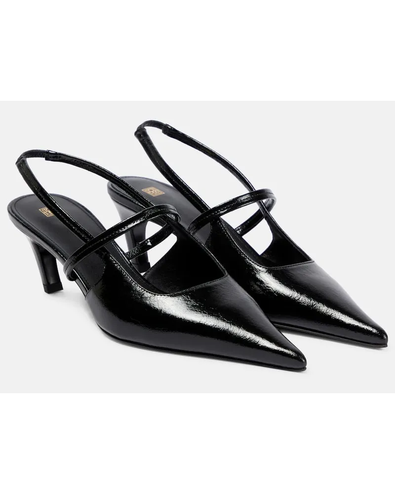 Totême Slingback-Pumps The Sharp aus Leder Schwarz