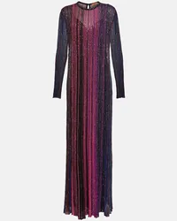 Missoni Verziertes Maxikleid aus Strick Multicolor