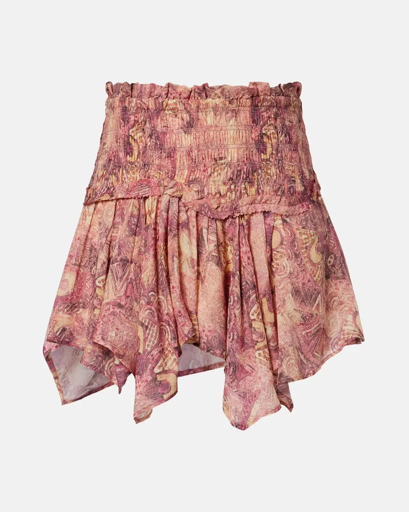 Isabel Marant Minirock Ceiva aus Seide Rosa