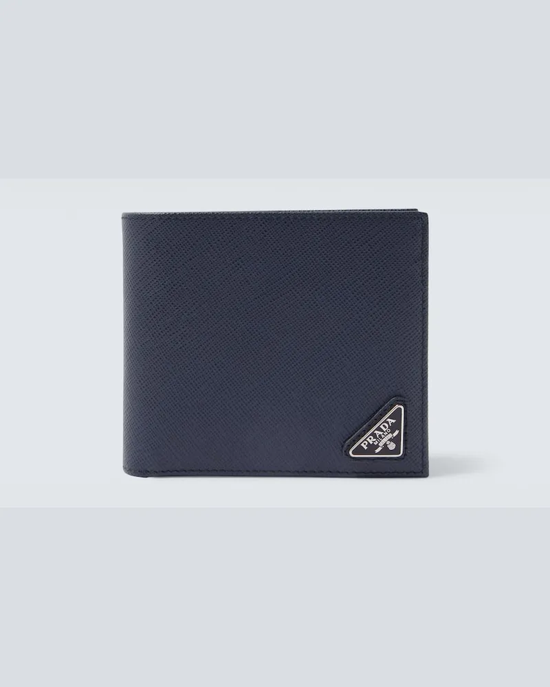 Prada Portemonnaie aus Leder Blau