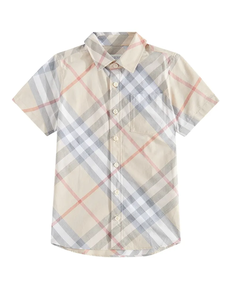 Burberry Hemd Burberry Check aus Baumwolle Beige